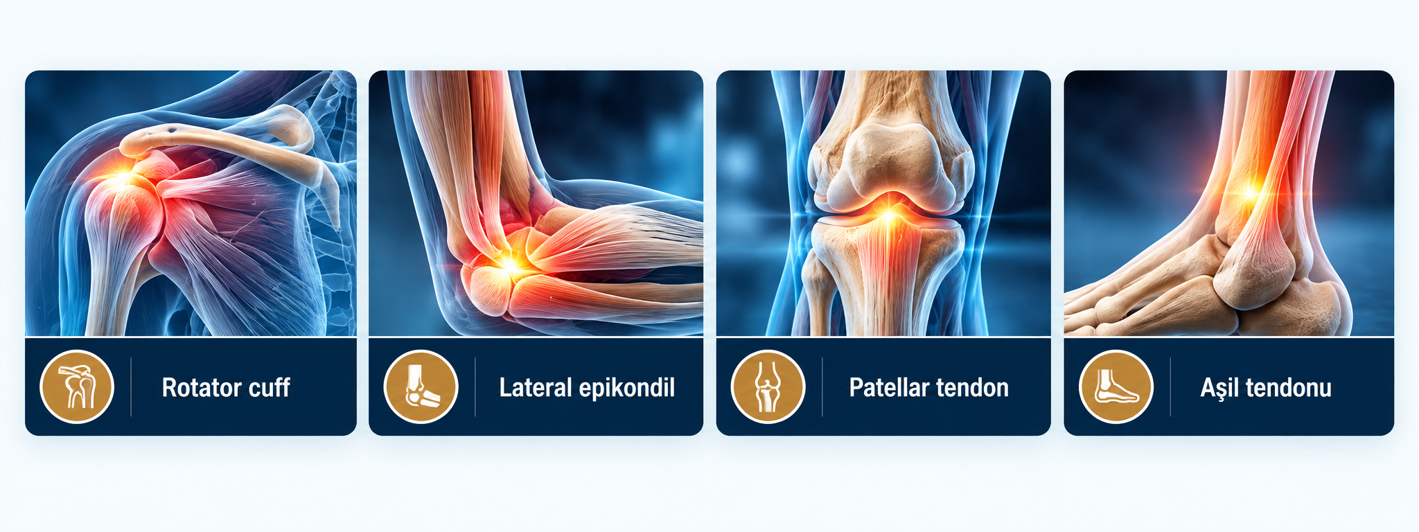 Tendon ve bağ dokularında PRP araştırma alanları